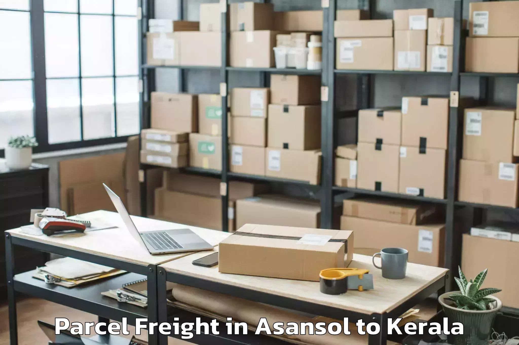 Book Your Asansol to Panthalam Parcel Freight Today